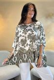 Made in Italy Verona Dip Side Top Khaki /6 =